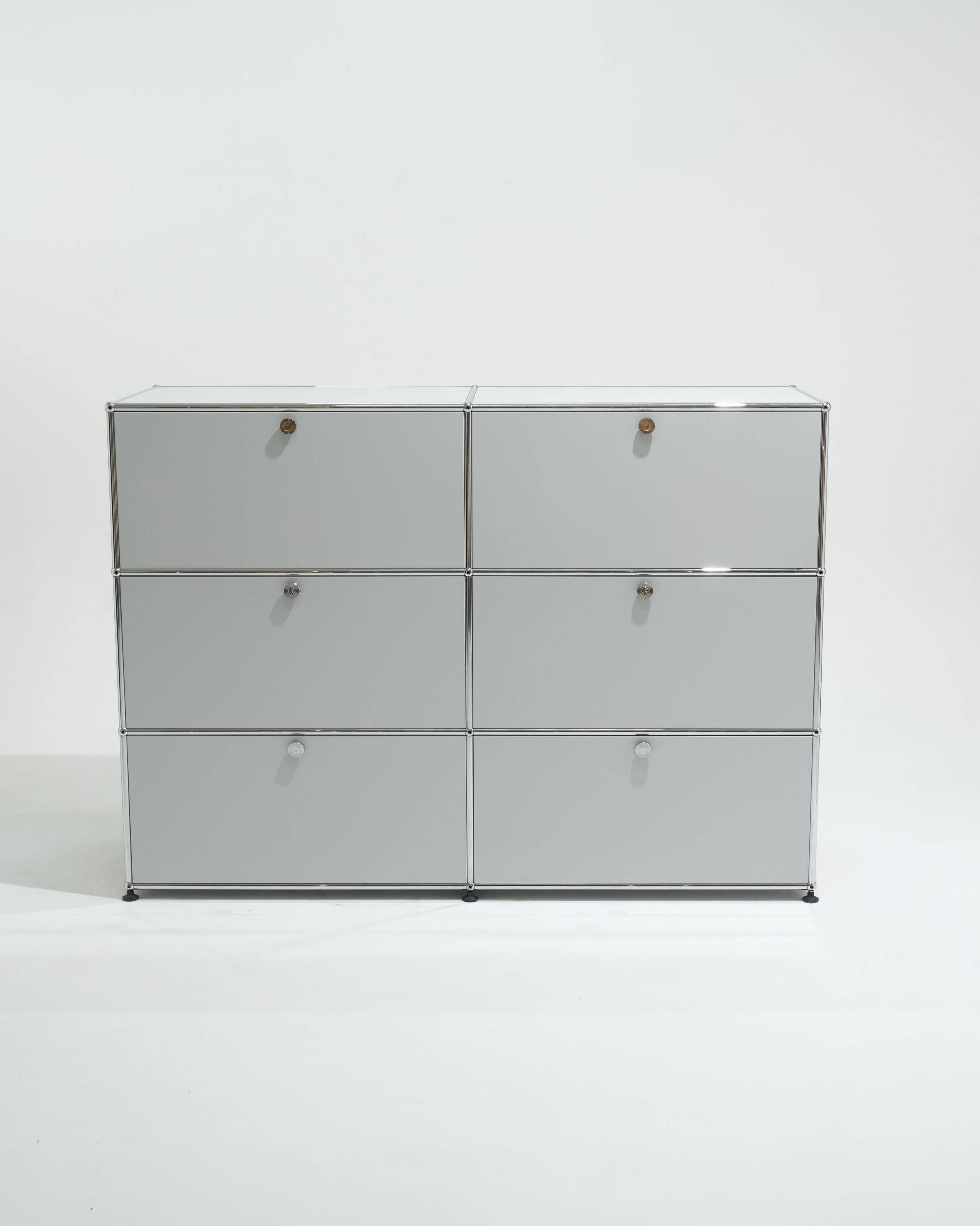 USM Haller 6-section metal storage unit, 2000s
