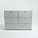 USM Haller 6-section metal storage unit, 2000s