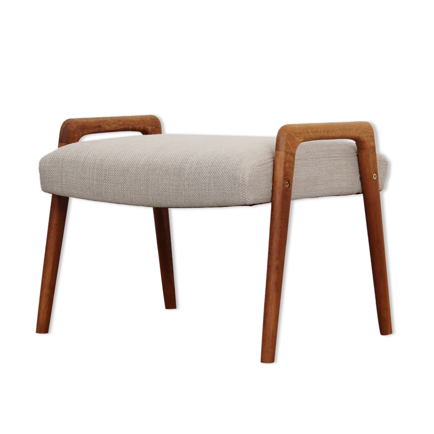 Oak footrest, Danish design, 1970s, production: Denmark