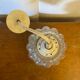 Antique pendant light molded glass 70s vintage