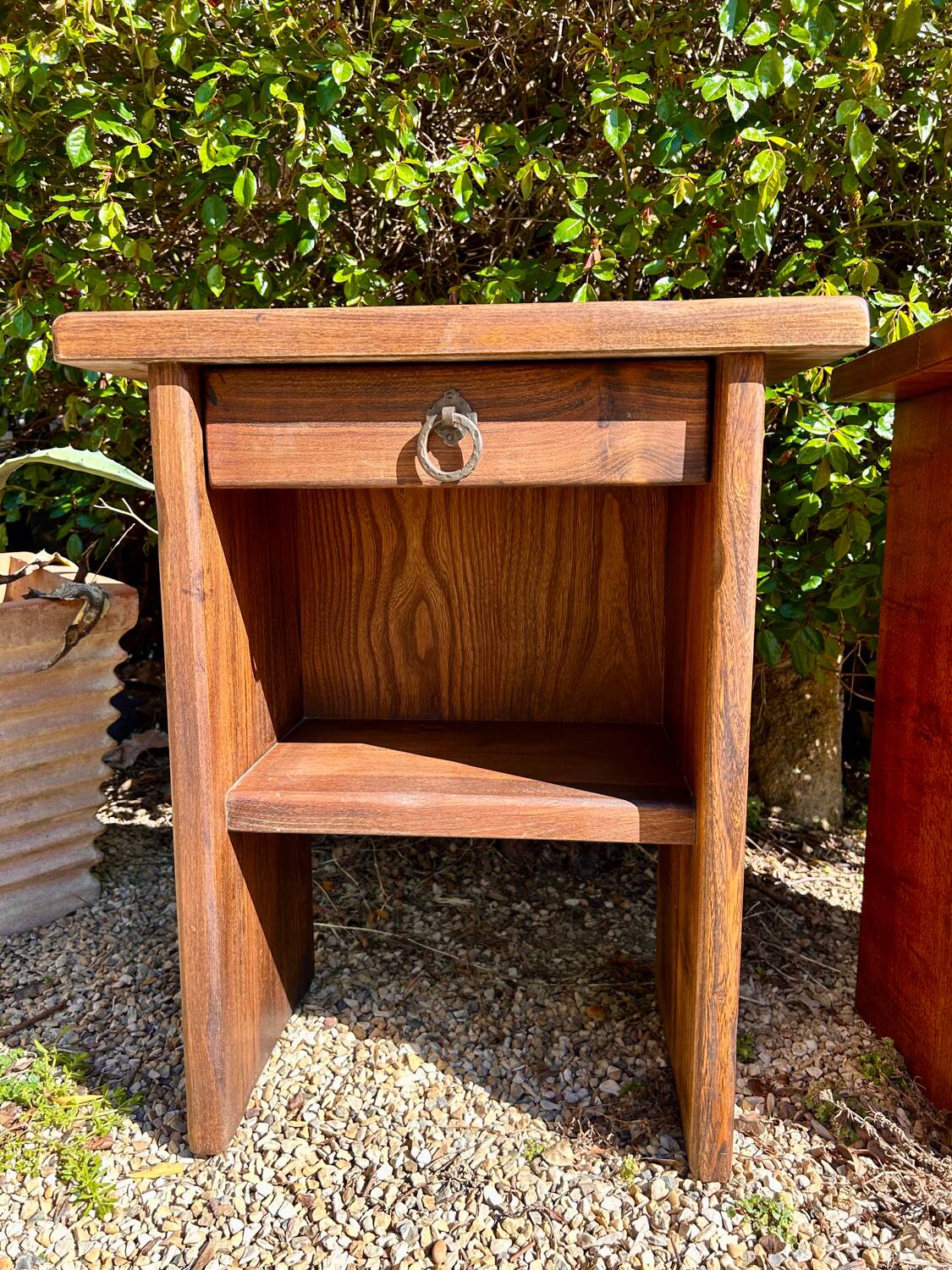 Brutalist bedside tables