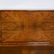 Meuble Vitré Rurka en Ronce de Noyer, Art Déco – 1940