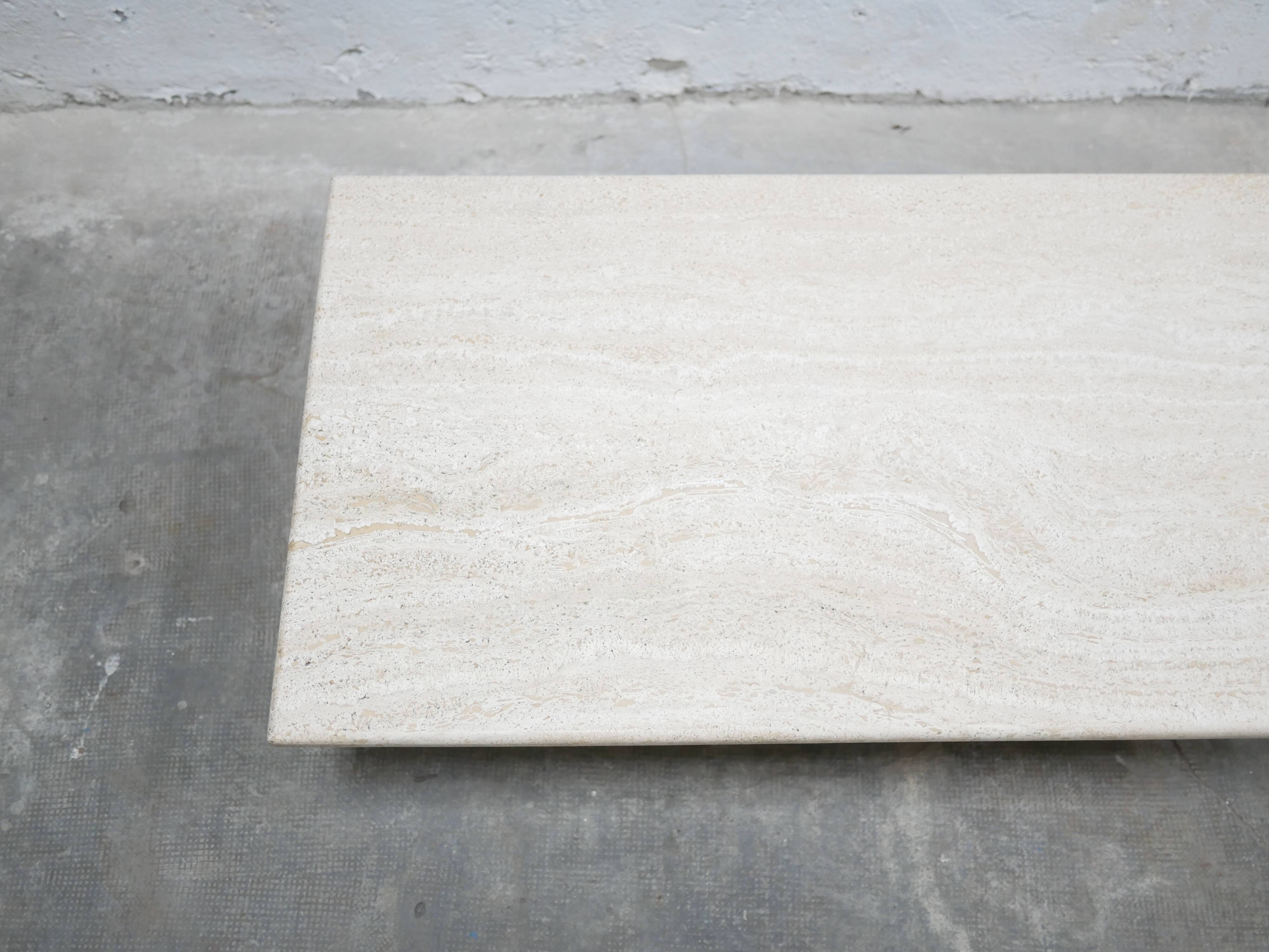 Vintage travertine coffee table