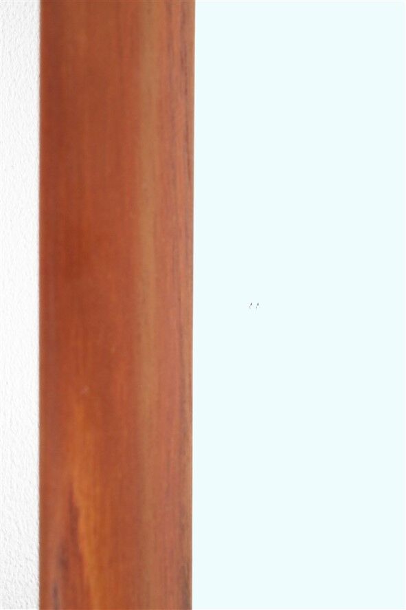 Filigree mid-century teak mirror by Aarhus Glasimport og Glassliberi A/S / Danish modern design / 1960s / 1970s