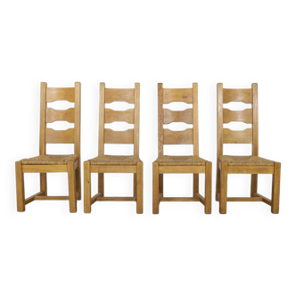 4x Dining Chair Brutalist, 1970s