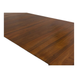 Custom-made solid walnut dining table with 4 extensions, for 6 to 16 people