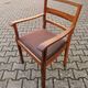 Vintage Scandinavian armchair wood fabric 60's