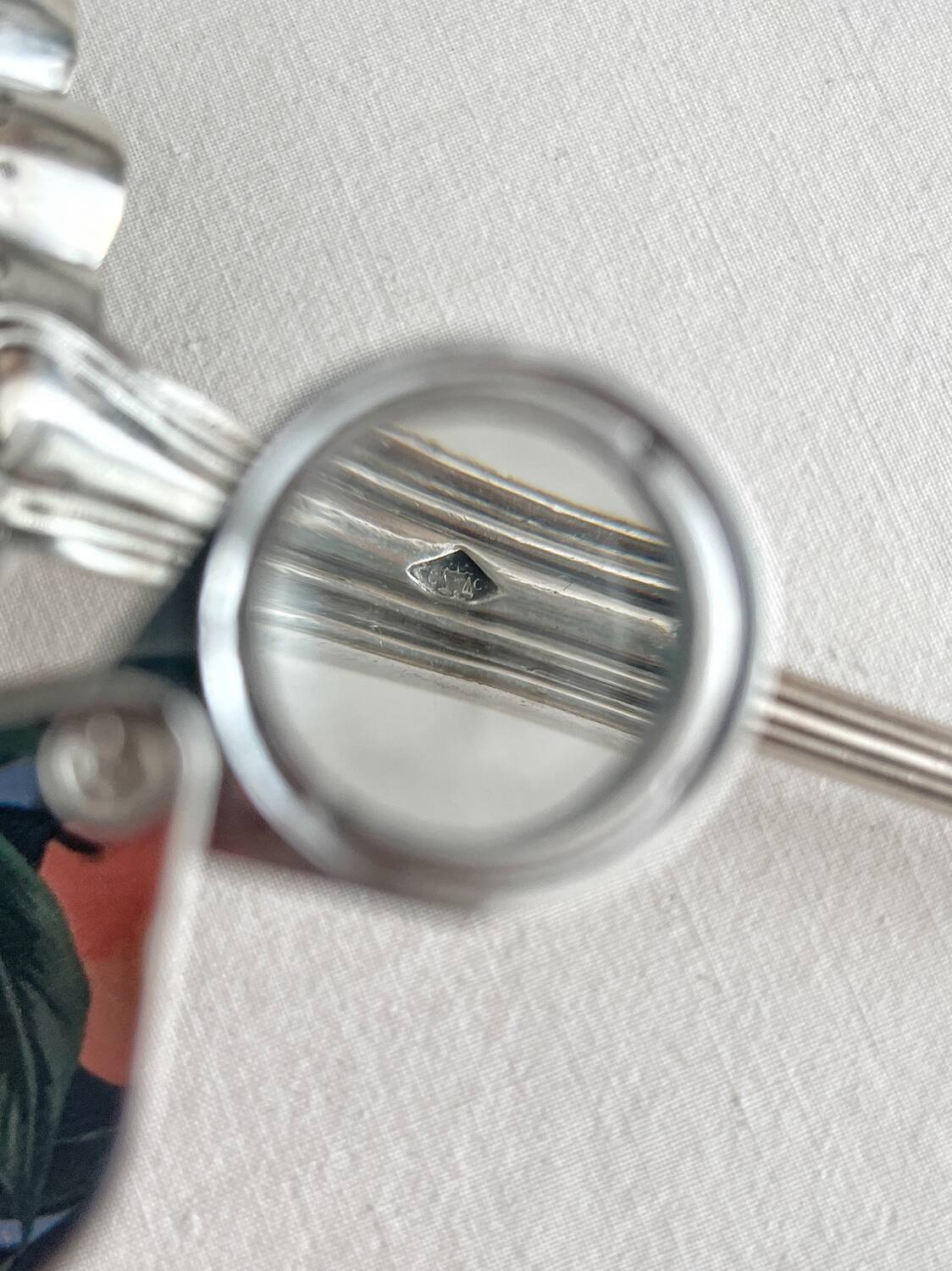 Christofle silver-plated metal sugar shaker spoon