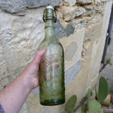 Glass beer bottle Alsatian Breweries Biere de ménage Angouleme
