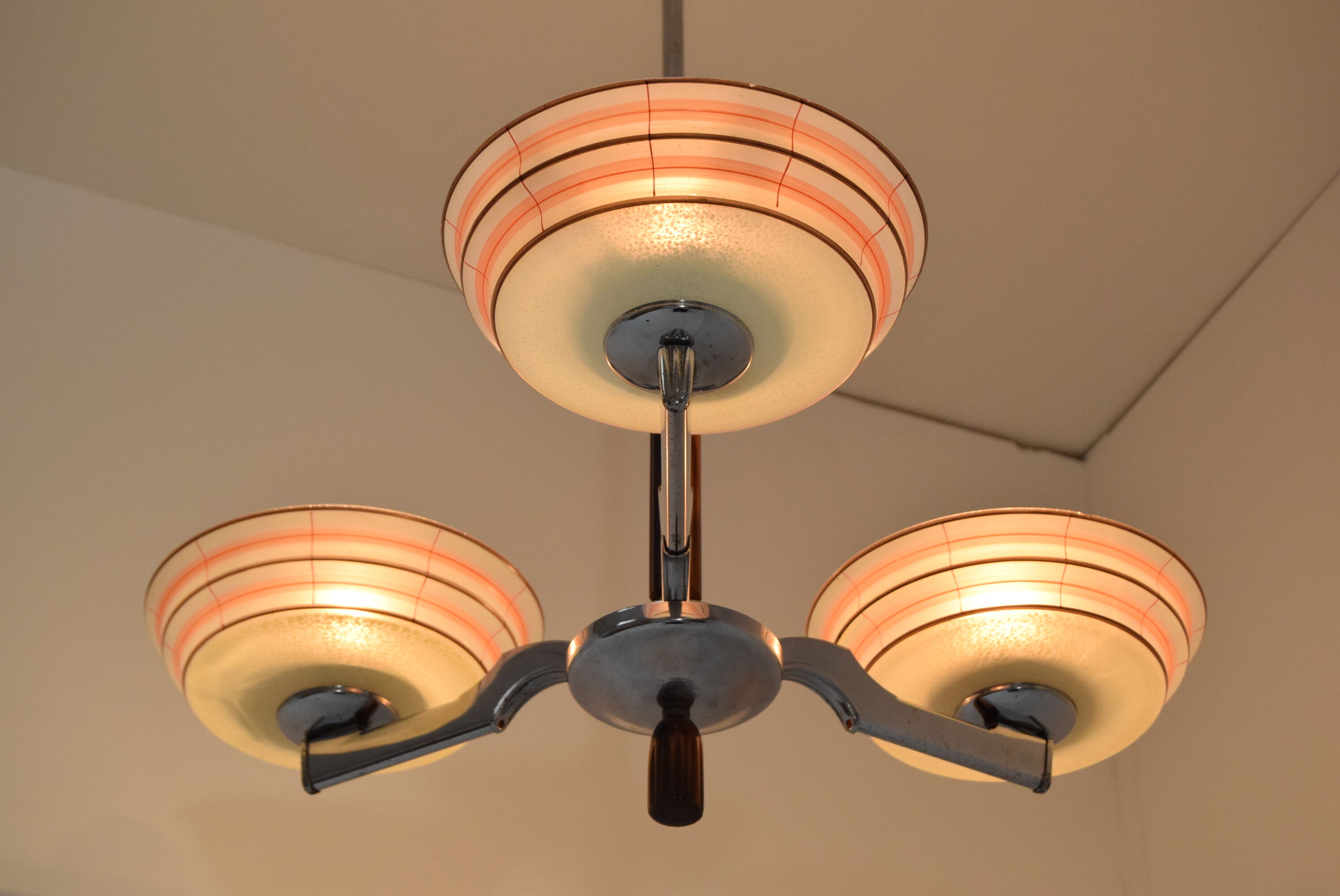 Mid-century Chandelier,Czechoslovakia,1950's.