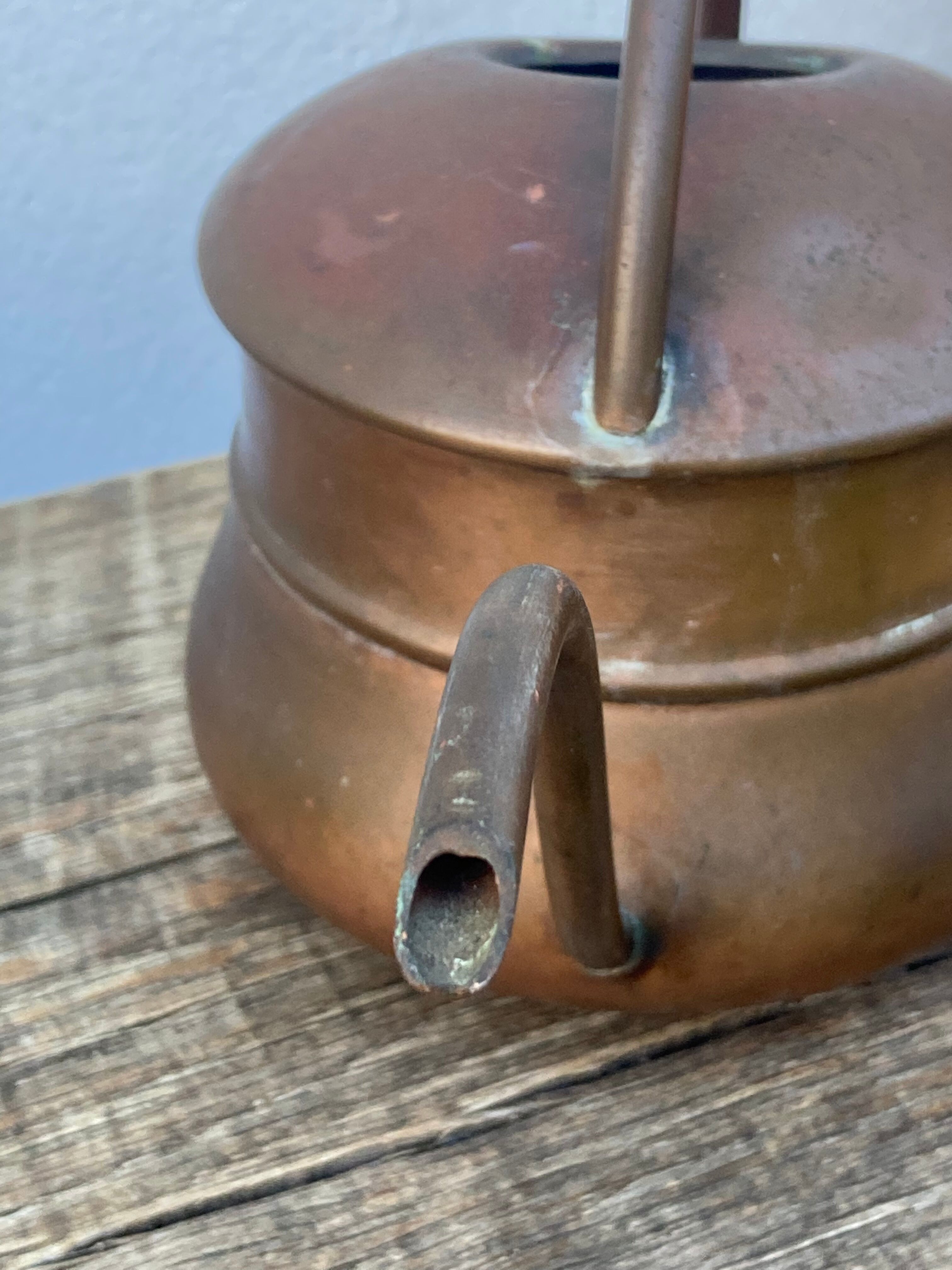 Old vintage copper watering can 1960 / 1970