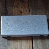 Cutlery baptism fork spoon silver metal box old box