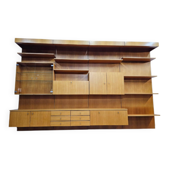 Modular teak shelf / germany / 1970s / cadovius style / kai kristiansen