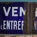 Plaque émaillée métro parisien Boulevard de la Madeleine