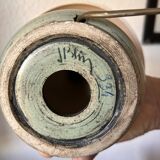 Jacques Blin lamp signed with original shade – vintage ceramic