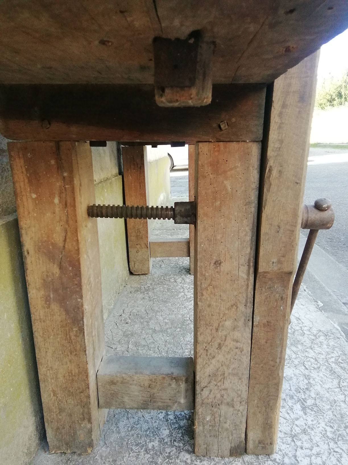 Old carpenter's workbench