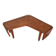 Vintage Scandinavian boomerang coffee table with folding extensions by Samcom