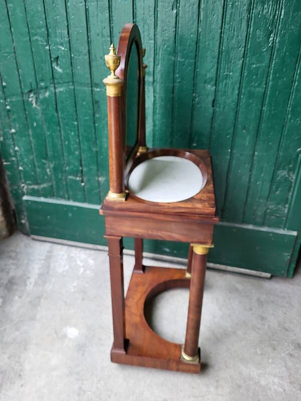 Small empire period psyche dressing table