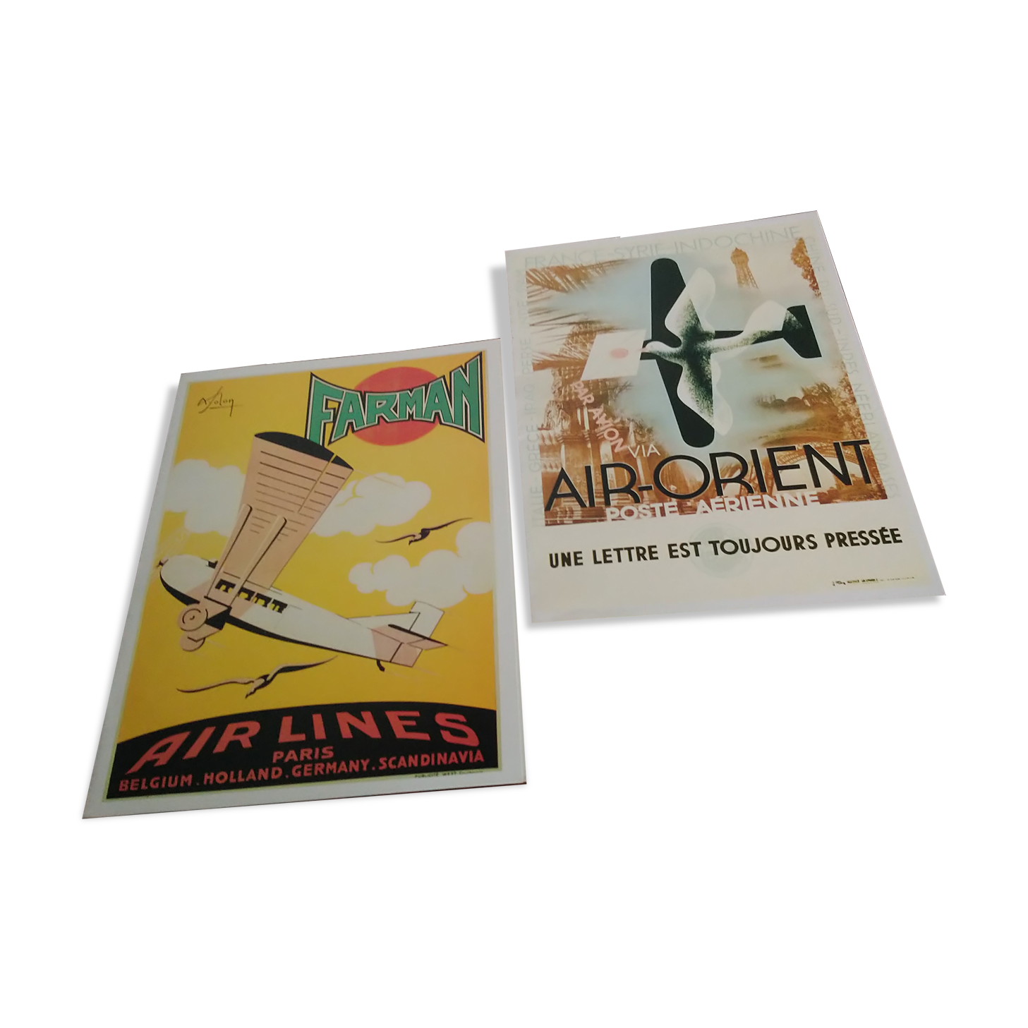 Air France Boeing 747 Menus