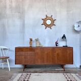 Vintage teak compass feet