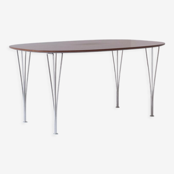 ‘Superellipse’ dining table by Arne Jacobsen for Fritz Hansen, Denmark 1960s.