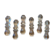 Set of 6 crystal knife rests