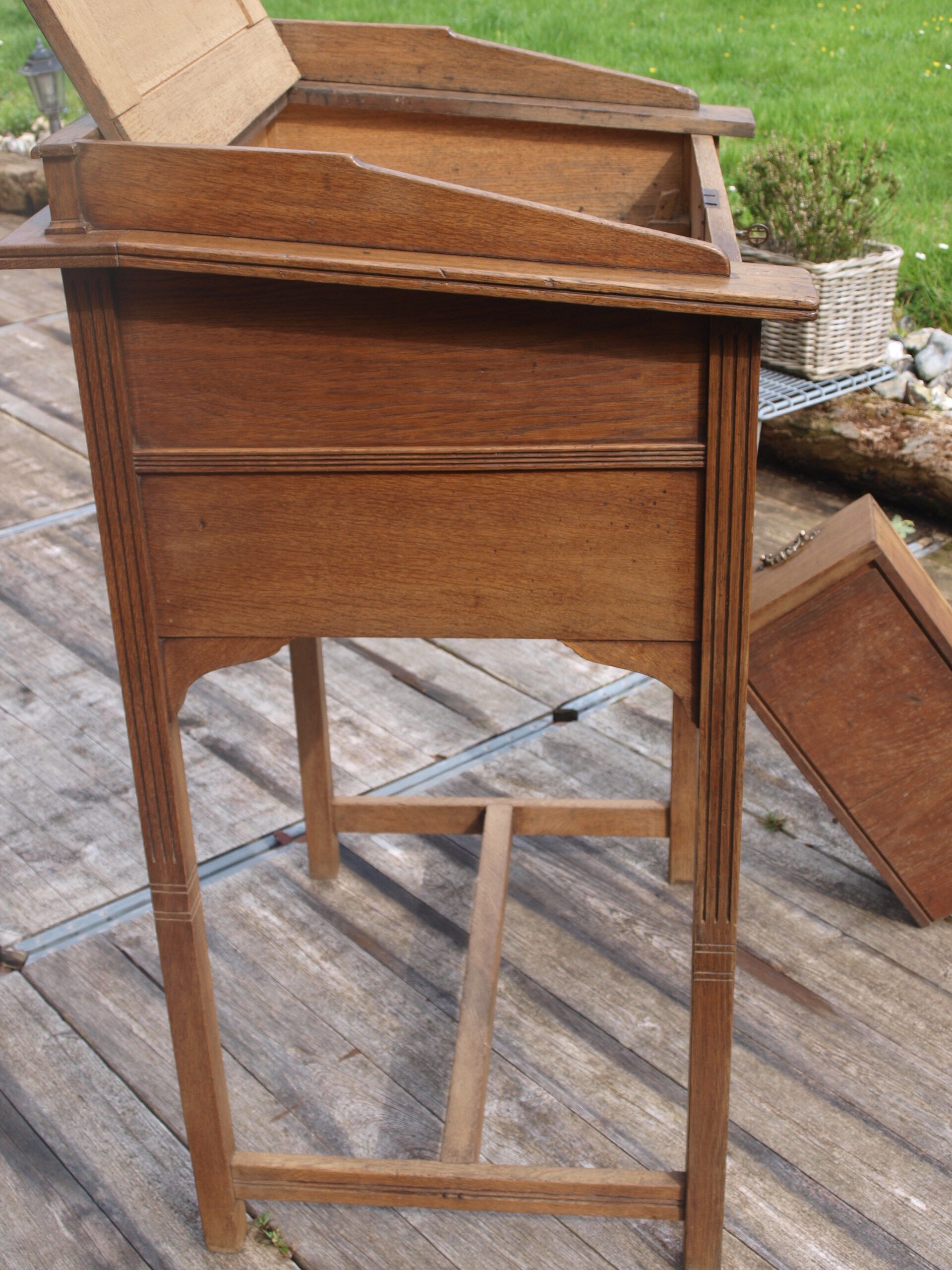 Oak writing desk
