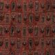 Vintage Turkish rug from Oushak, hand-woven 140x206 cm