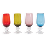 Set of 4 vintage glasses from Andrea Fontebasso, Italy 1980’s