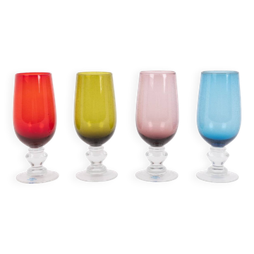 Set of 4 vintage glasses from Andrea Fontebasso, Italy 1980’s