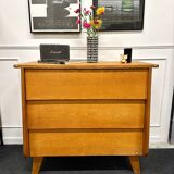 Compass feet chest of drawers