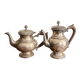 Antique Coffee Pot Teapot Louis XV Silver-Plated Metal 20th Century Coffee Set