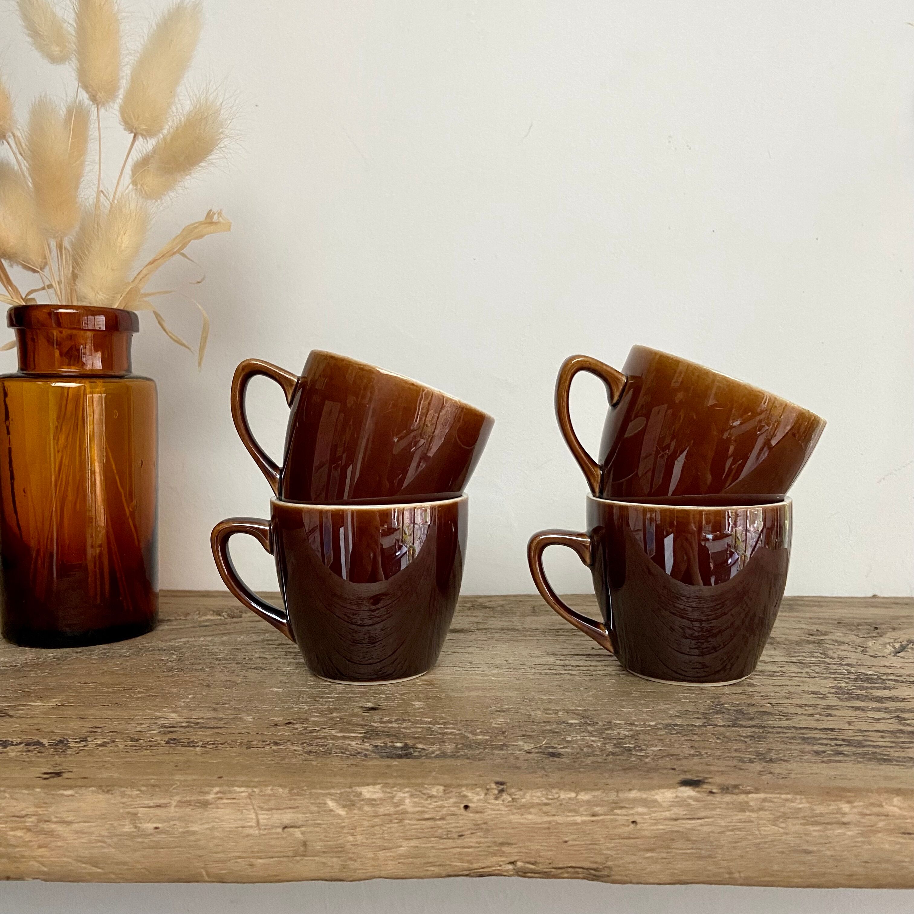 4 vintage Villeroy & Boch coffee cups