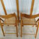 Pair of canned folding chairs