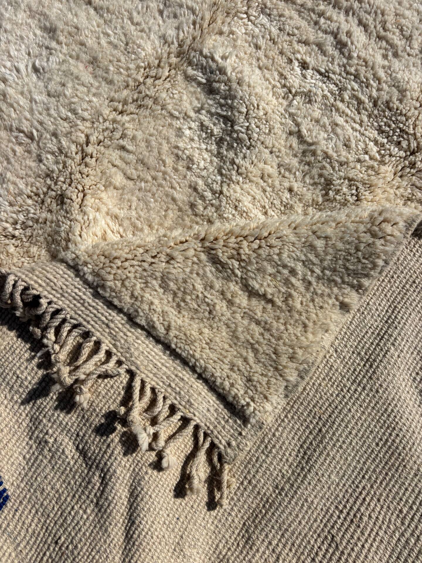 My Moroccan shaggy Berber rug customised.