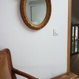 Old mirror with pediment 40x56cm