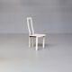 Antonello Mosca ‘royal’ white leather high back chairs for Ycami set/6