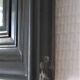Blackened wood mirror napoleon iii xixth 37.5 cm x 46.8 cm