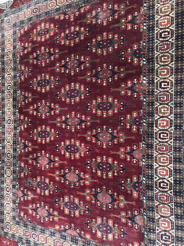 Carpet former Turkmen Afghan done hand 137 X 198 CM