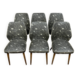 According to Oswald Haerdtl: series of six 60's designer chairs