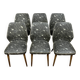 D'après Oswald Haerdtl : série de six chaises design 60's