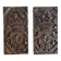 Pair of antique decorative panels in carved wood, 19th century