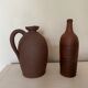 Jar and terracotta bottle