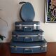 Nesting suitcases stewardess and vanity 1960