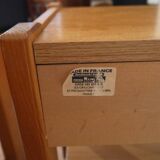Pair of vintage elm bedside tables by Doubinsky brothers