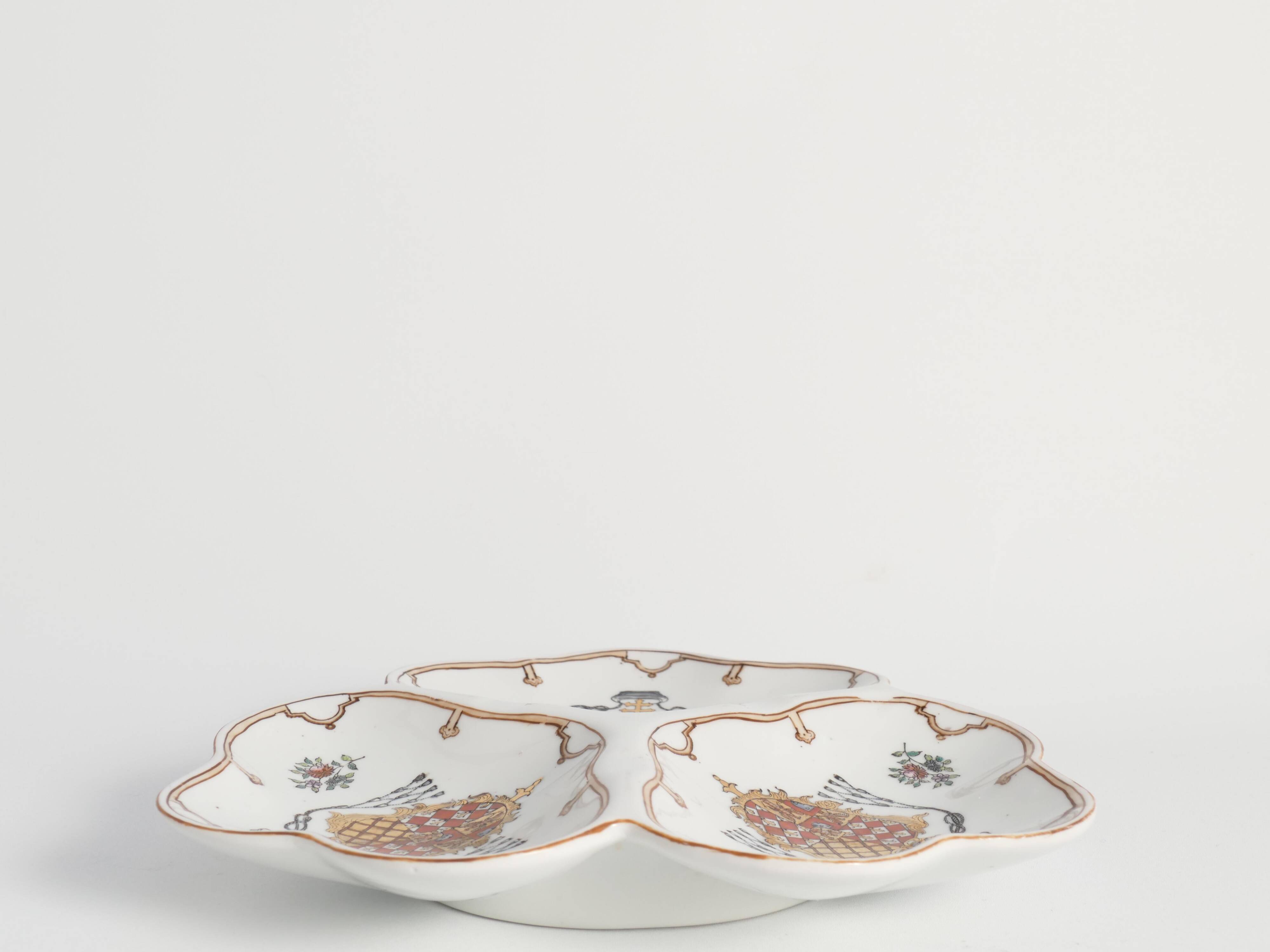 French Porcelain Divided Presentation Dish by House Of Toussi Court