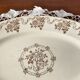 Oval serving dish in Terre de Fer Gien earthenware with Osborne Sepia decor