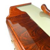 midcentury rosewood chest of drawers.