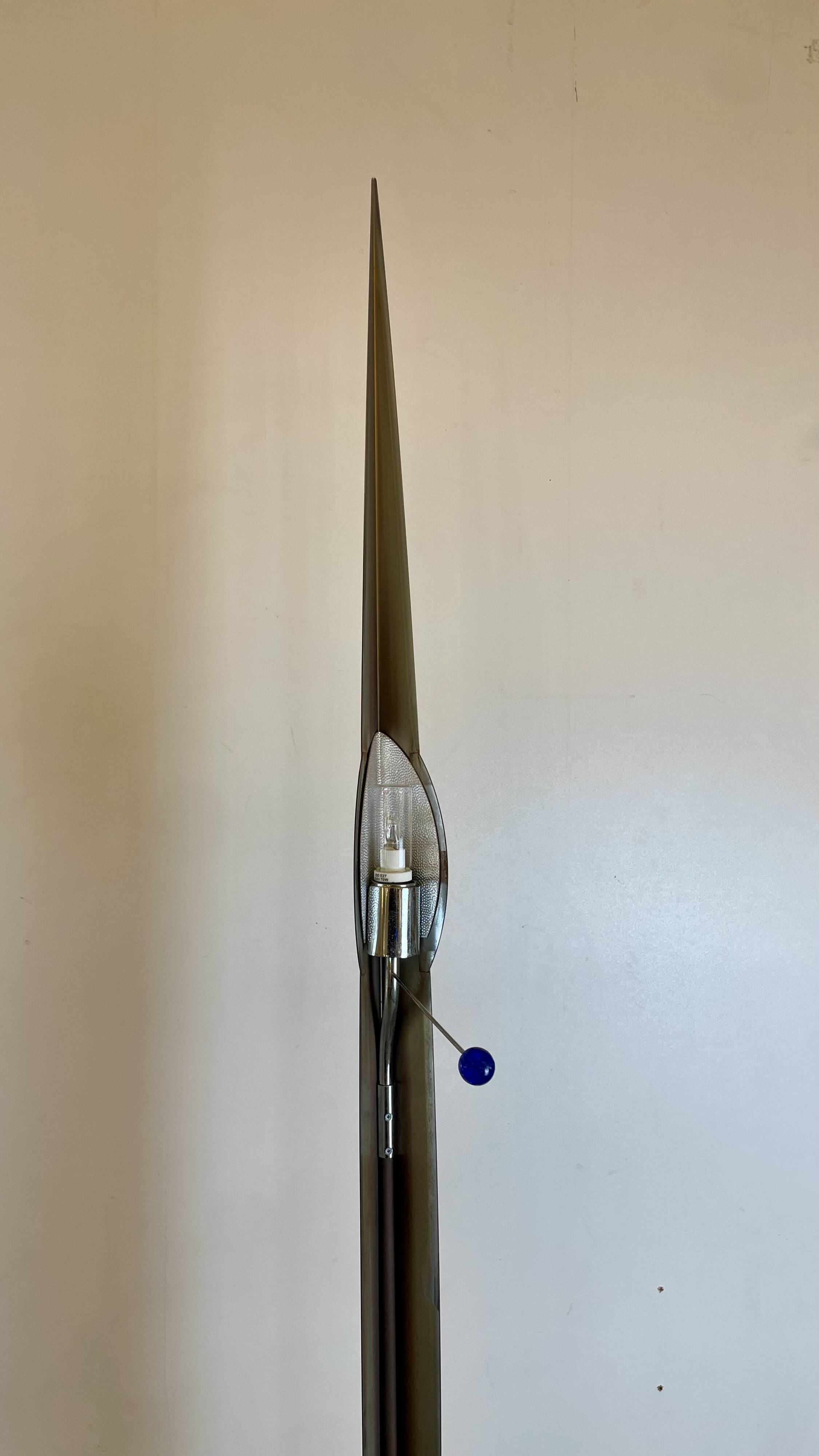 Flamme, Floor Lamp by Gilles Derain for Lumen Center, 1980s
