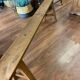 Mahogany wood bench
